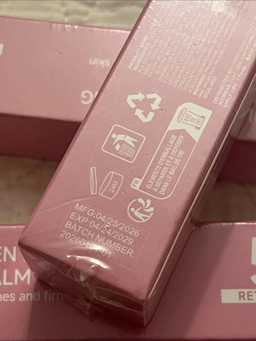 Collagen Plumping Multi Balm - Pink - 5% Retinol 2 pac